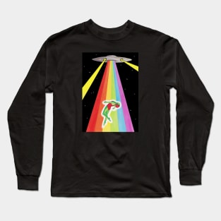 Retro Alien Abduction Long Sleeve T-Shirt